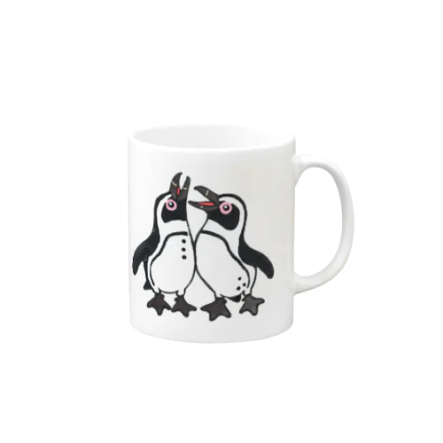 仲良く鳴き交わす🐧🐧 Mug