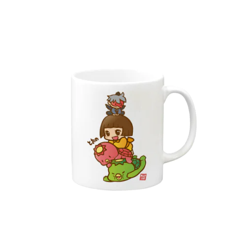 かさなりトリオと天狗 Mug