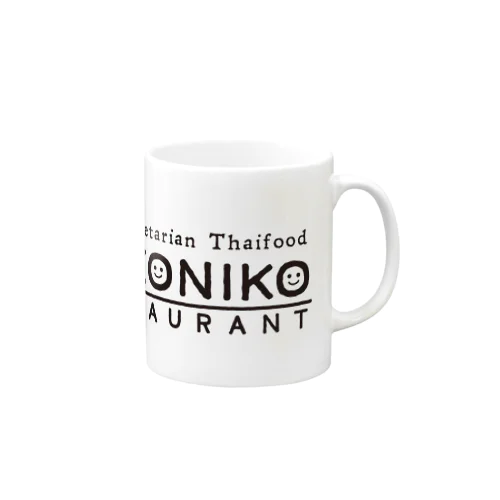 nikonikoロゴ（ブラック） Mug