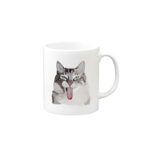 舌を出したネコちゃん Mug