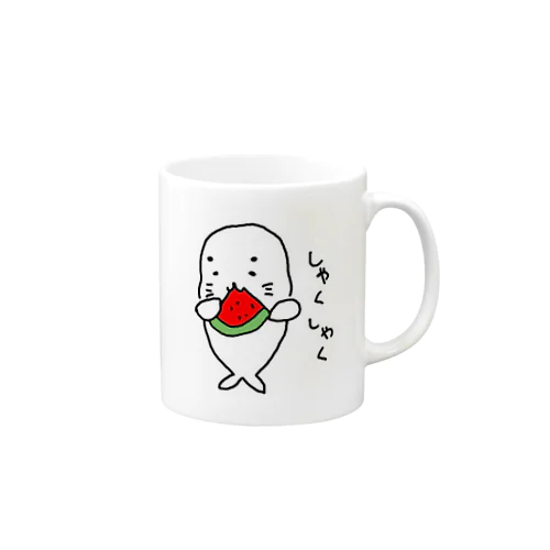 アザラシとスイカ Mug