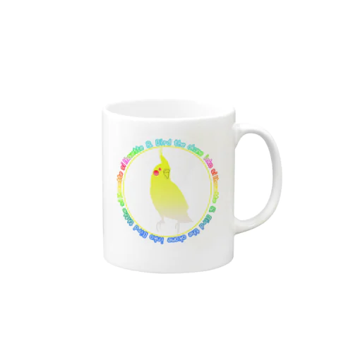 オカメインコシルエット Mug