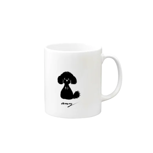 かわいい黒トイプードル Mug