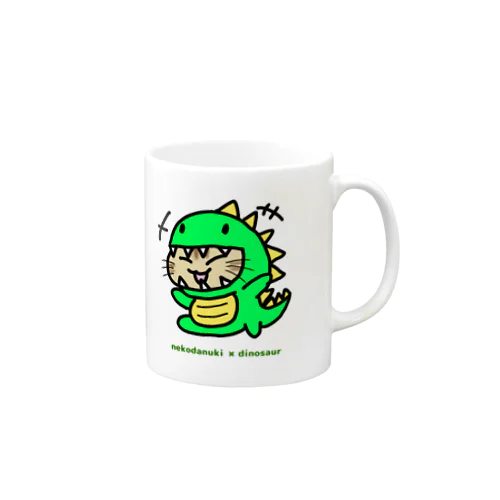 ねこだぬきザウルス ① Mug