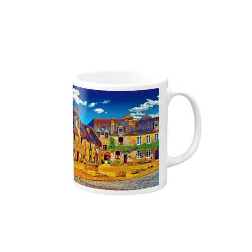 フランス ロクロナンの街角 Mug