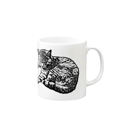 版画猫 Mug