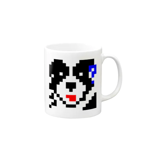 ボーダーコリー　ドットなオフショット Mug