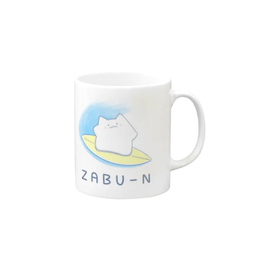 ヒトデネコさん(なみのりver) Mug