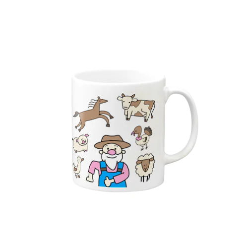 Old MacDonald had a farm【親子英語応援Tシャツ・グッズ】 Mug