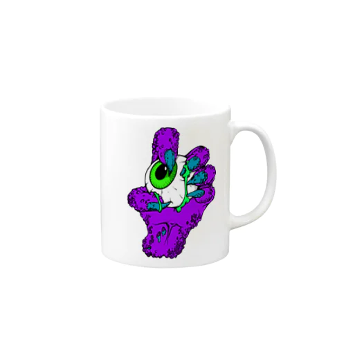 Monsterhand　purple マグカップ