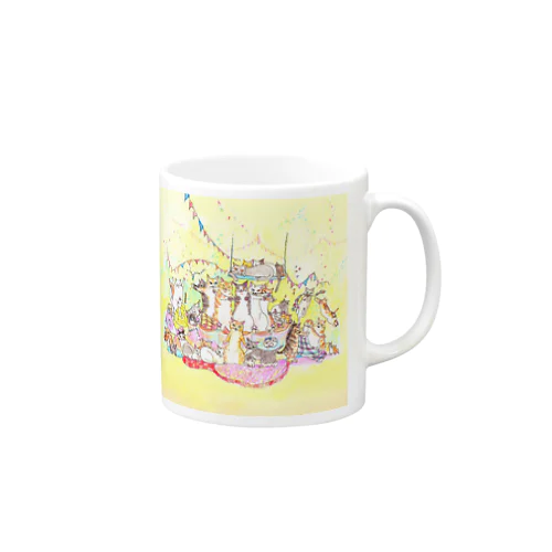 猫パーティー　nekotake Mug