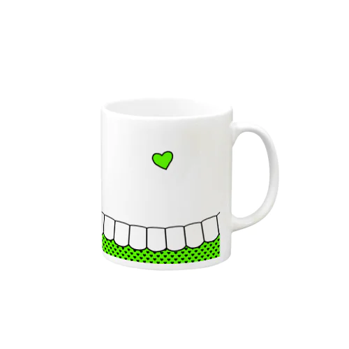 歯-HA green マグカップ
