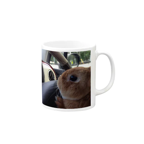 ぽんちゃ運転中 Mug