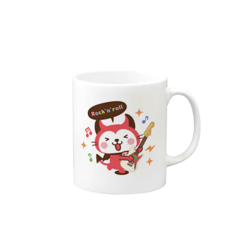 デビねこくん マグカップ ロックンロール Mug