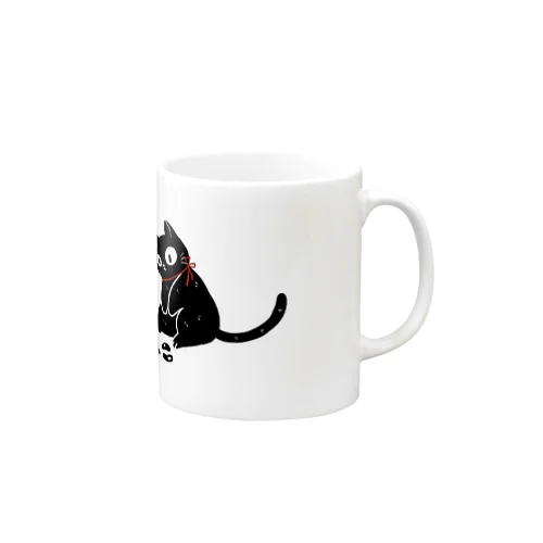 黒猫 Mug