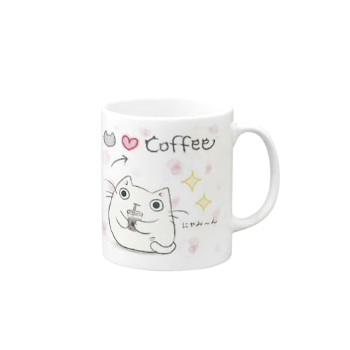 ねこ❤️coffee マグカップ