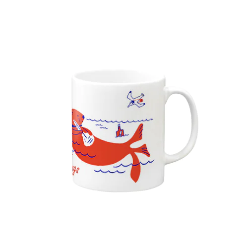 ラッコレターマグ Mug