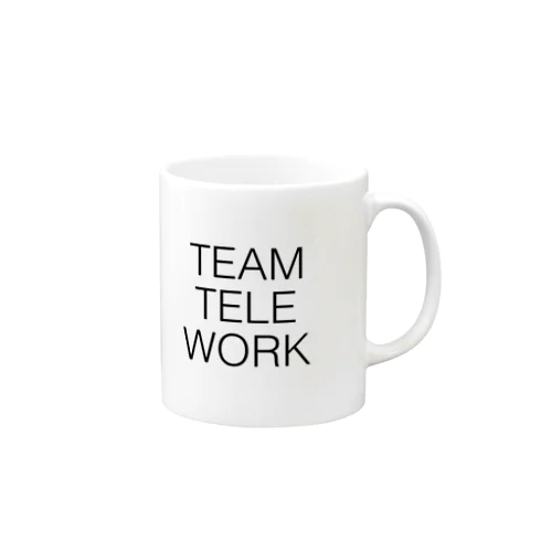 Team Telework チームTシャツ テレワーク グッズ シンプル マグカップ