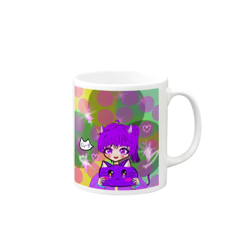 紫猫 Mug