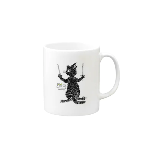 RockCat blacky Mug