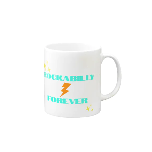 Rockabilly Forever（稲妻グリーン） Mug