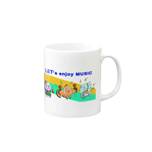 音楽で一つに。 Mug