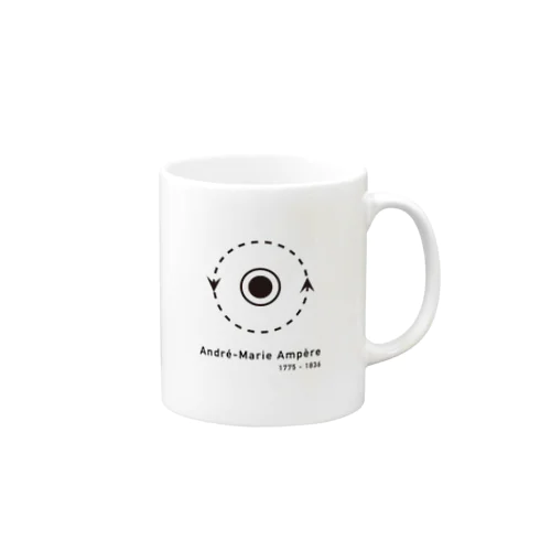 世界の偉人、アンペール Mug