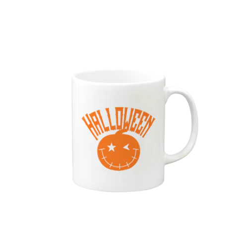 ハロウィンオレンジ文字かぼちゃ アーク ジャック・オー・ランタン Mug