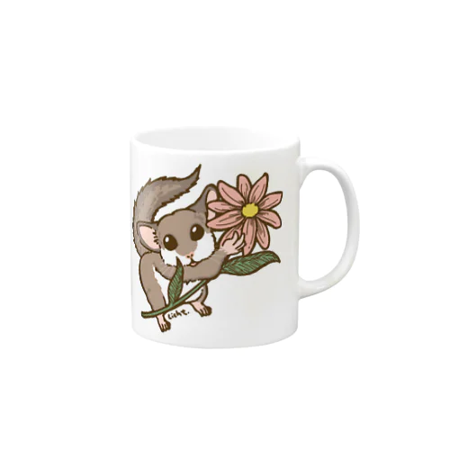 一輪のお花とアフリカヤマネ Mug