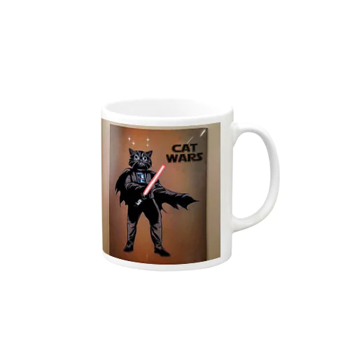 スター・ウォーズ風な『CAT WARS』 Mug