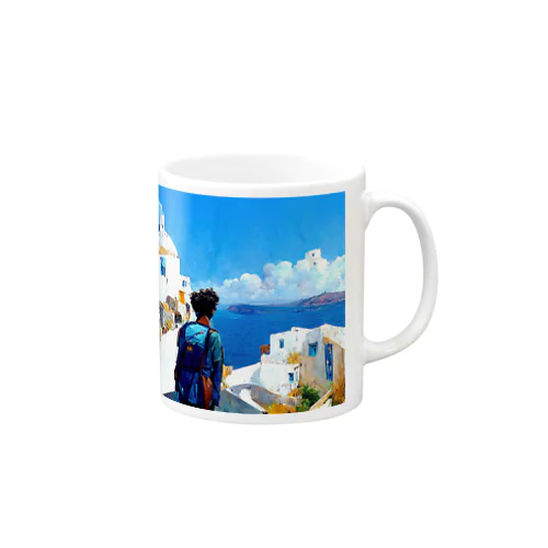 サントリーニ島 Mug