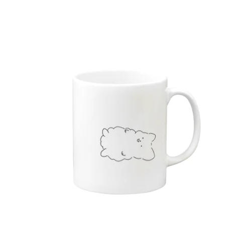 もふわんこ寝る Mug