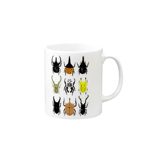 世界のカブトムシクワガタ Mug