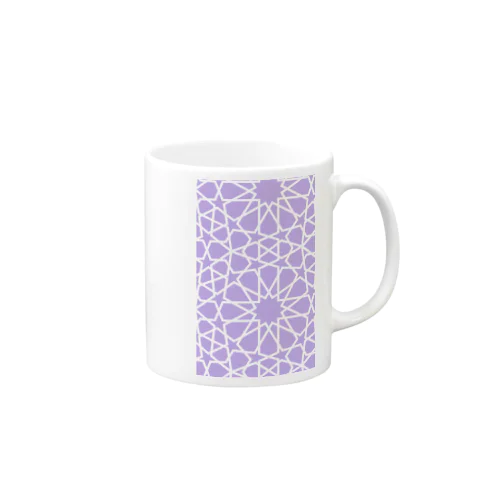 イスラム幾何学模様（パープル） Mug