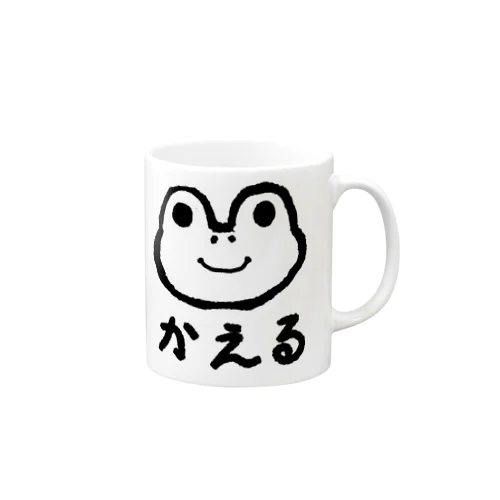 かえるの線画 Mug