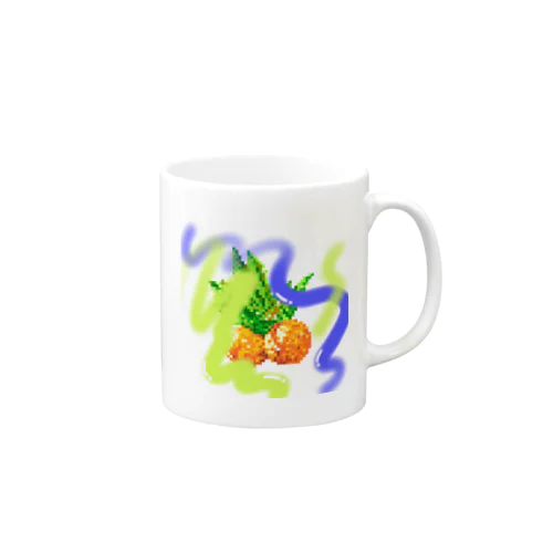 ドット絵フルーツ　オレンジ1 Mug