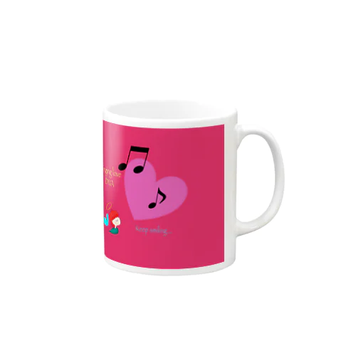 Singing love DIVA-Keep smiling- ピンク Mug