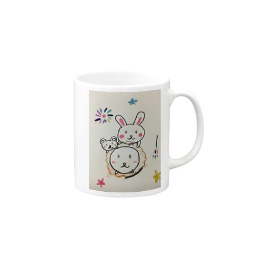 夏の動物たち Mug