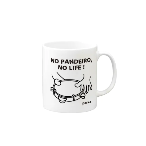 NO PANDEIRO, NO LIFE! 左利き用 マグカップ