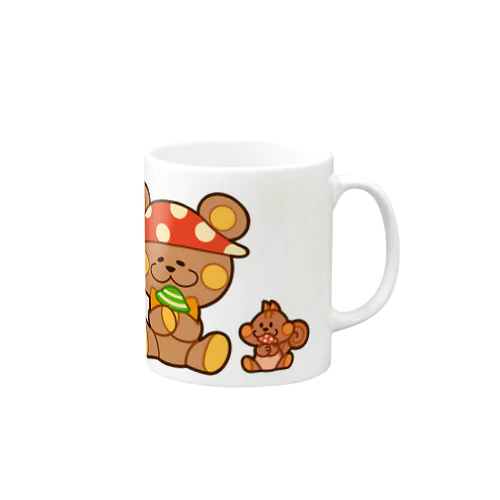 ぬいクマちゃんのキノコがり Mug