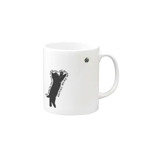 バスケットボール選手(黒ねこ) 2 Mug