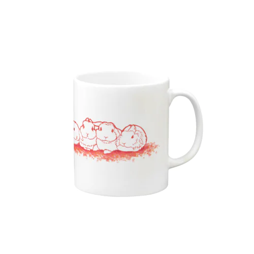 むぎゅっとくっつきお座りうさぎ Mug