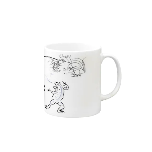 鳥獣戯画　横 Mug