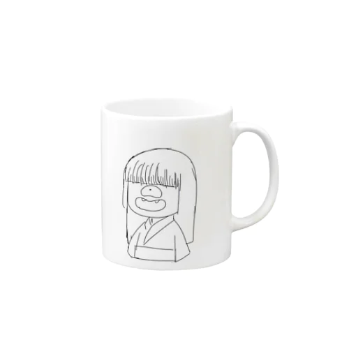 大口あけた化妃 Mug