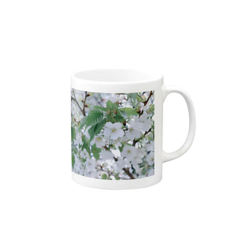 白い花 Mug