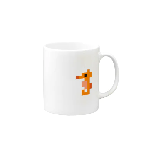 粗ドット絵・タツノオトシゴくん Mug