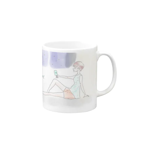 夏のある夜 Mug