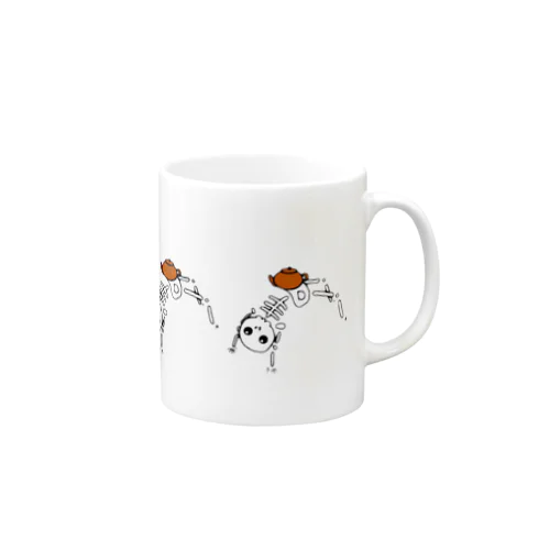 へそ茶列をなす Mug