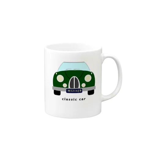 クラシックカー緑 Mug