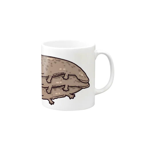 オオサンショウウオ三段重ね Mug